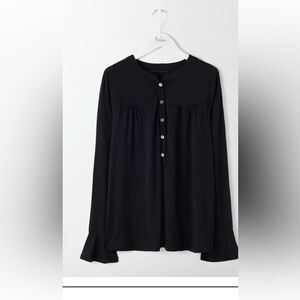 Boden Nadine Modal Jersey Henley with Bell Sleeves